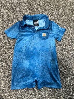 Carhartt Blue Romper- 9 months